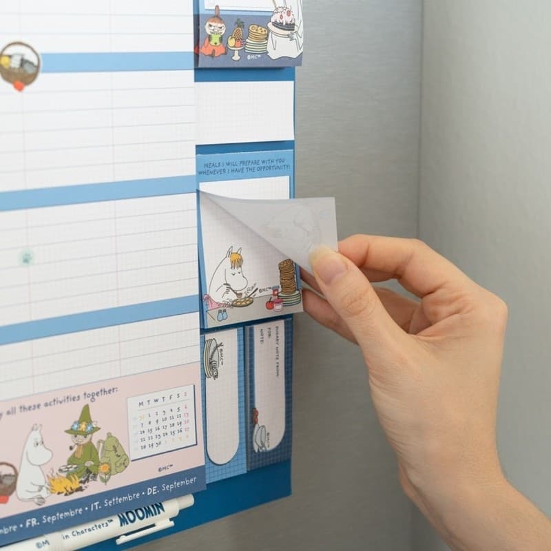 Moomin - Calendario magnetico / Agenda mensile 2026/2027 (30 x 34 cm) - 5