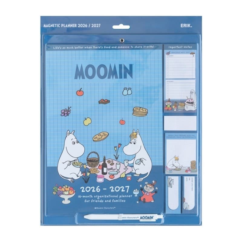 Moomin - Calendario magnetico / Agenda mensile 2026/2027 (30 x 34 cm) - 8