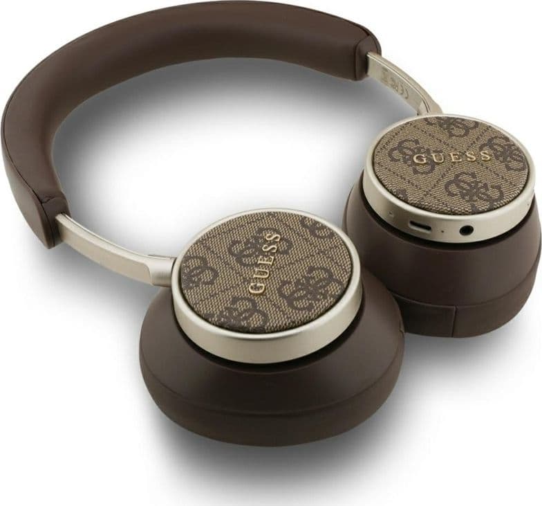 Guess 4G Classic Logo - Wireless Over-Ear Bluetooth Headphones (Brown) - 3
