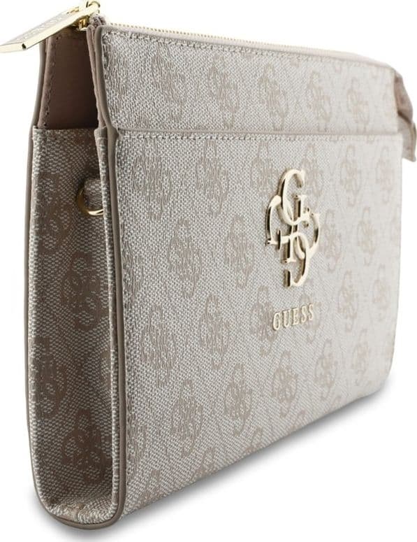 Pochette per cellulare Guess 4G con logo grande - Borsa a mano per cellulare (rosa) - 3