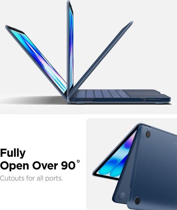 Spigen AirSkin - Custodia per MacBook Neo (Indaco Ghiaccio) - 10