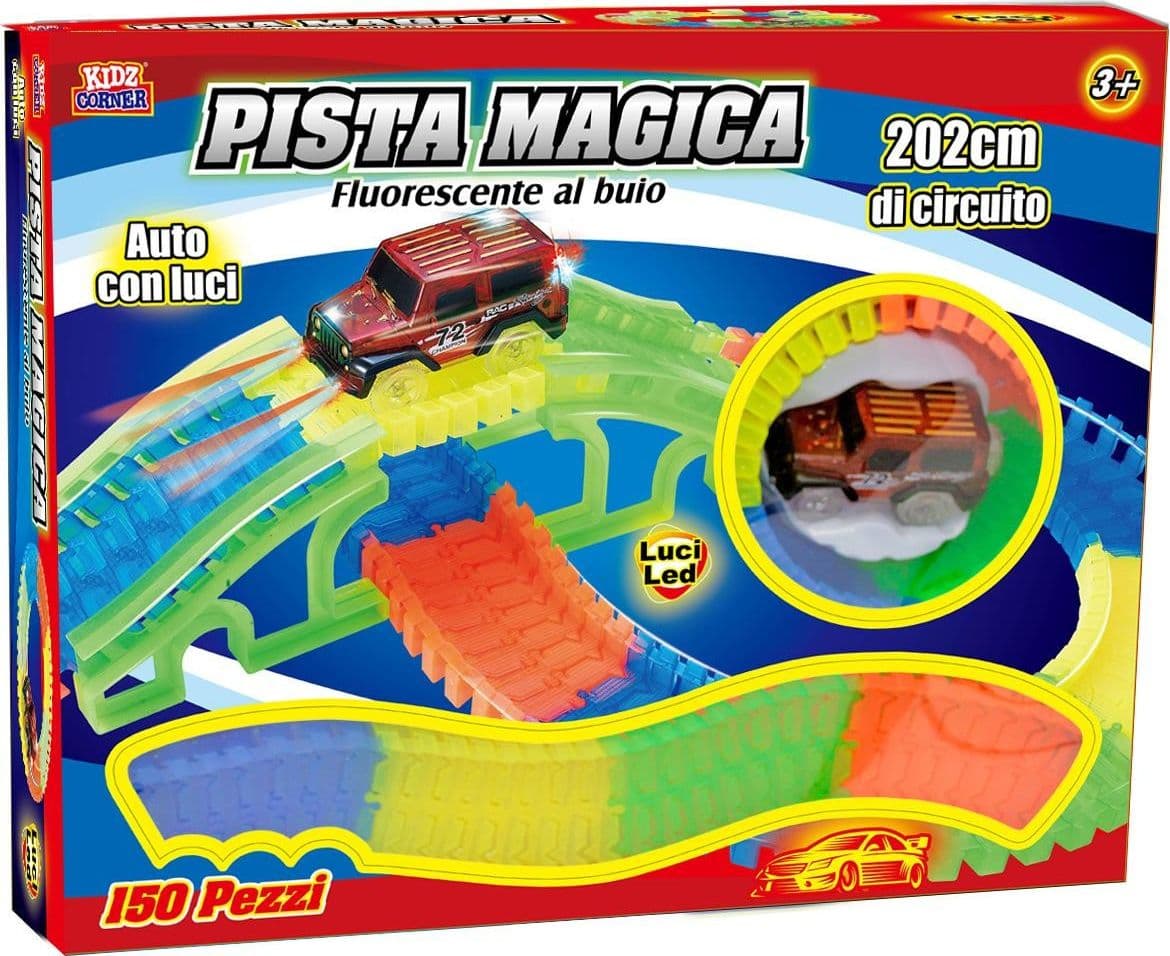Pista Magica Fluorescente al Buio