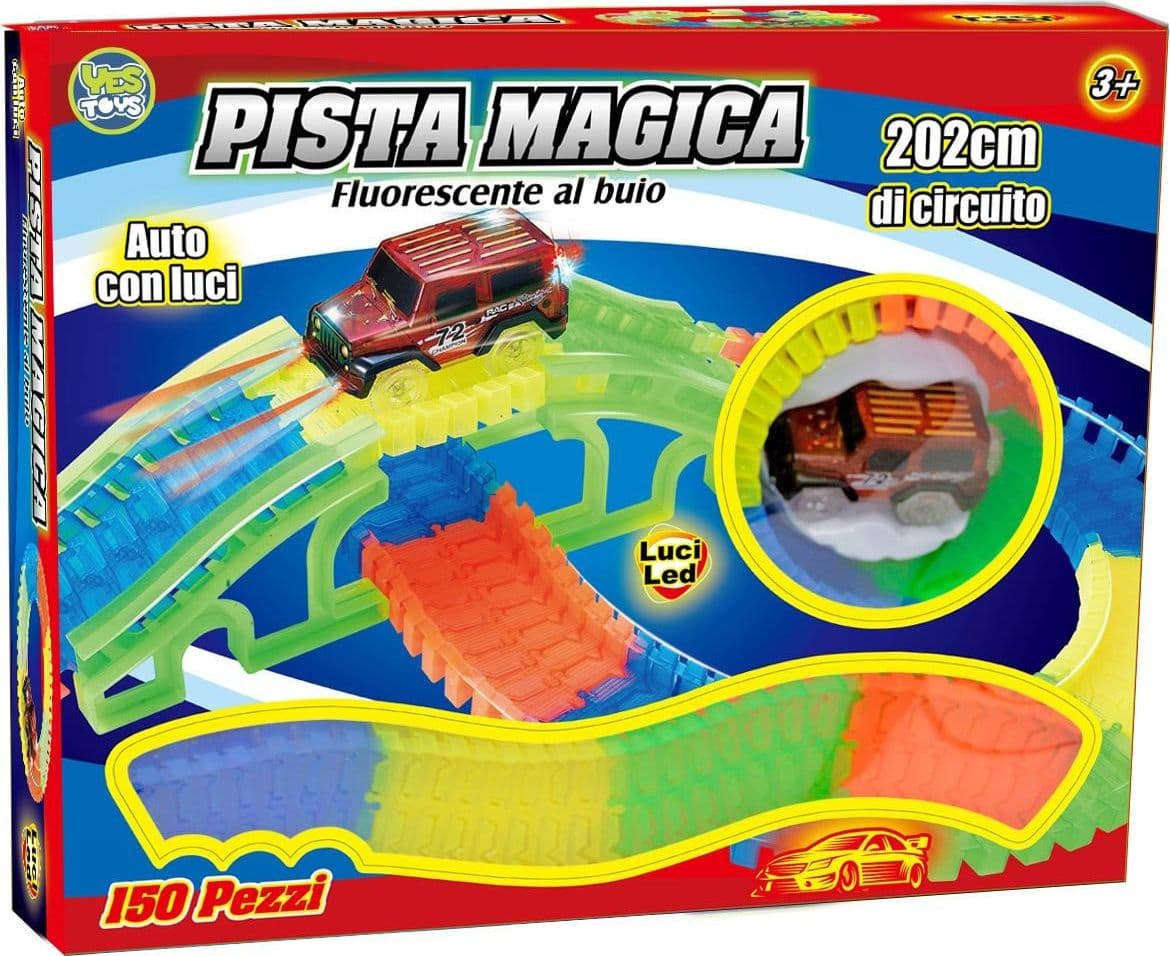 Pista Magica Fluorescente al Buio - 2