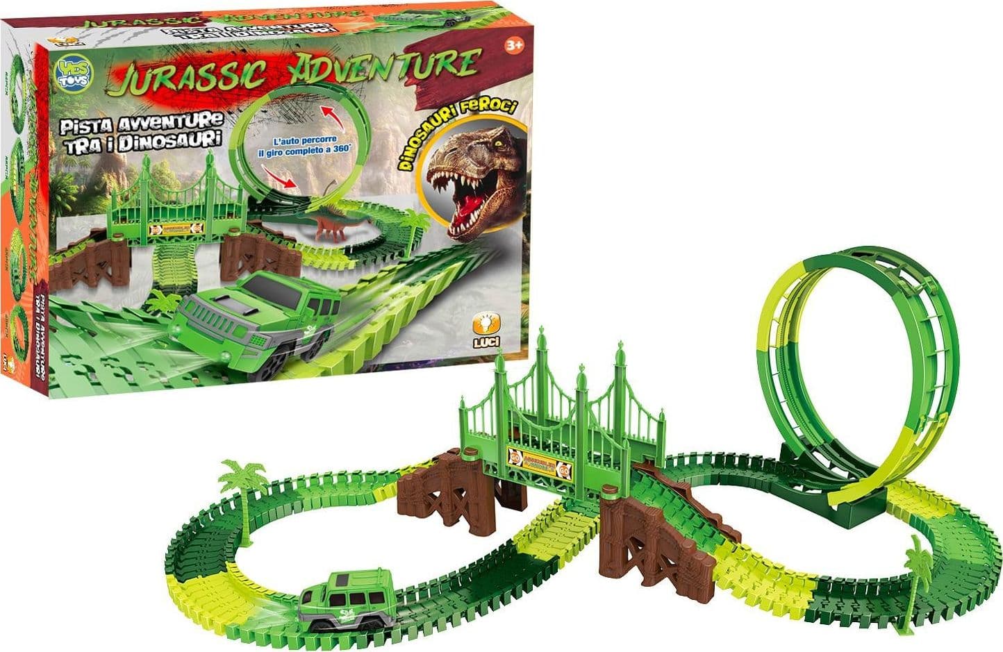 Pista Snodata Jurassic Adventure 178 pz - 2