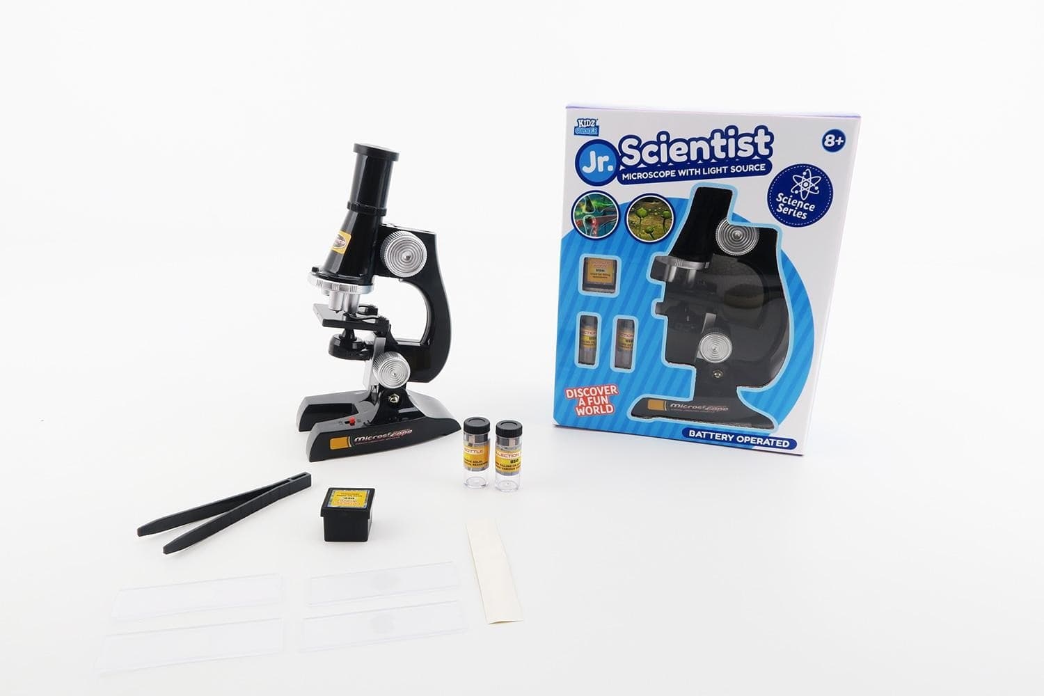 Scientist Microscopio con Luce
