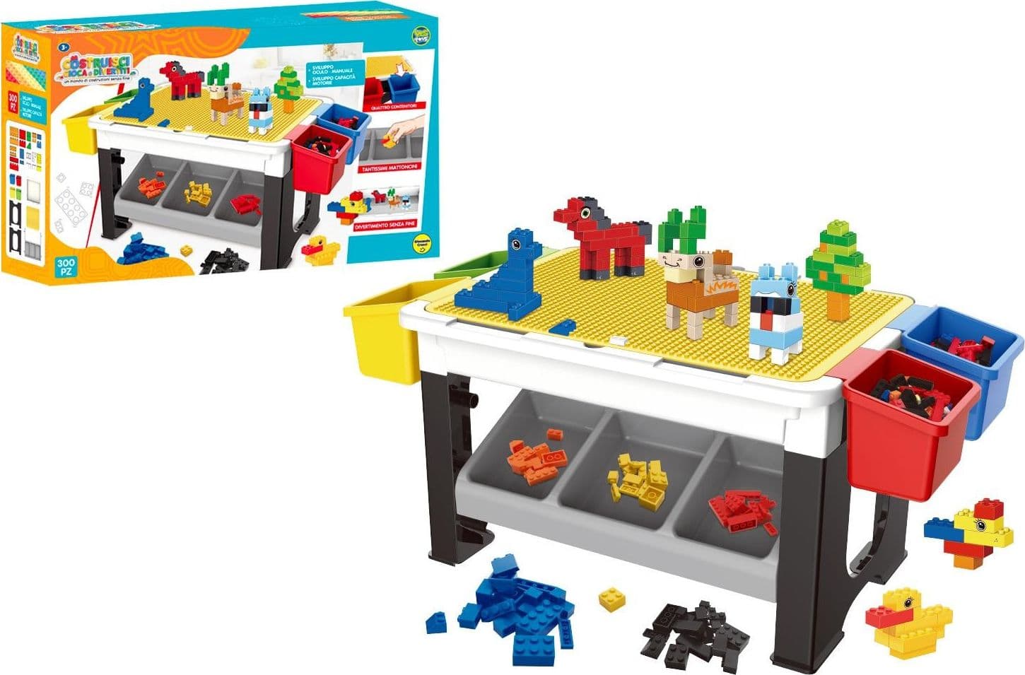 Tavolo Costruzioni con 300 blocchi - 2