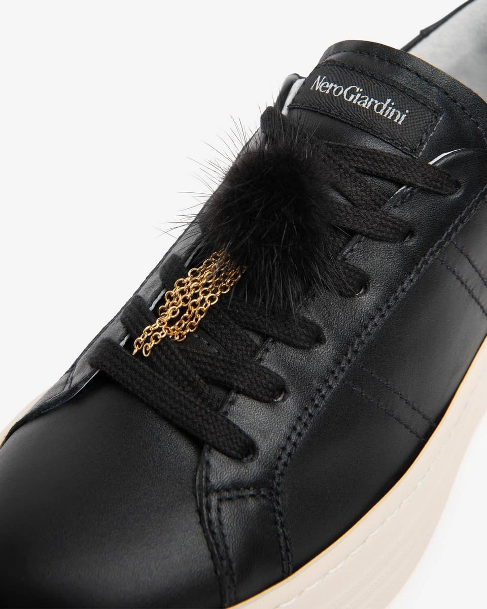 Nero Giardini sneakers donna in pelle colore nero I617440D100 - 3