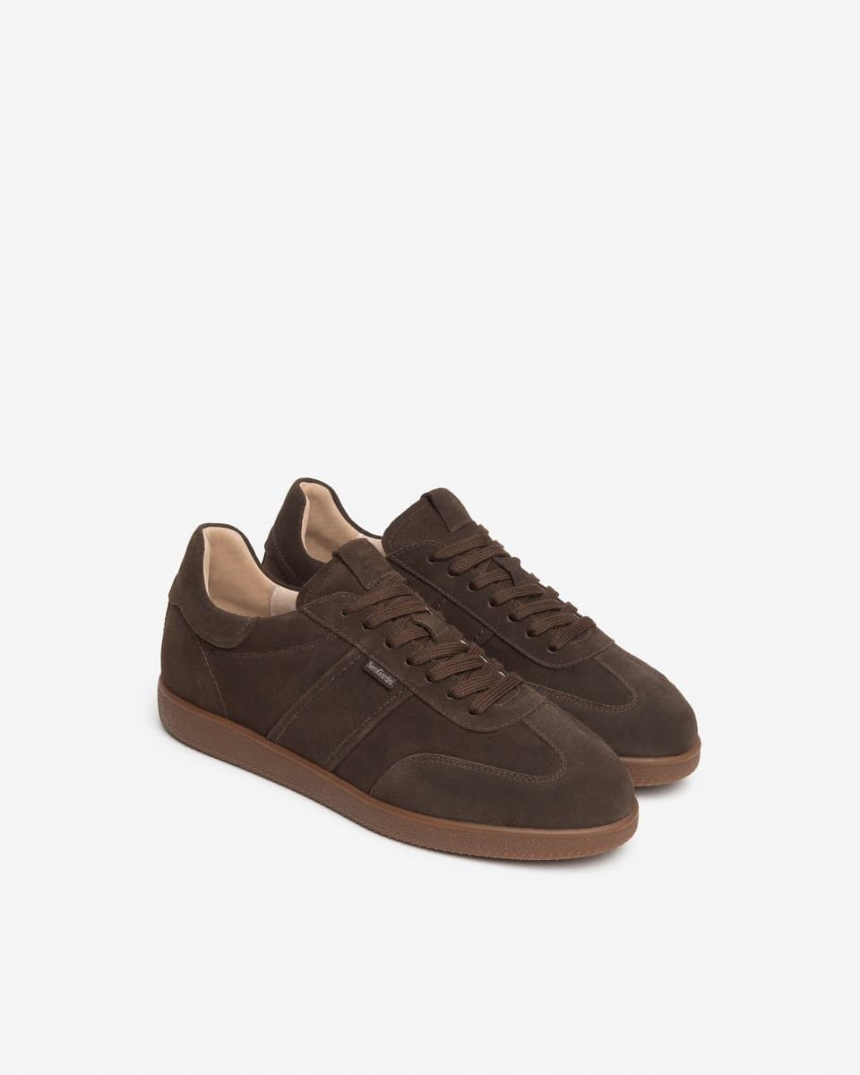 Nero Giardini sneakers da uomo in pelle scamosciata testa di moro I601330U300 - 2