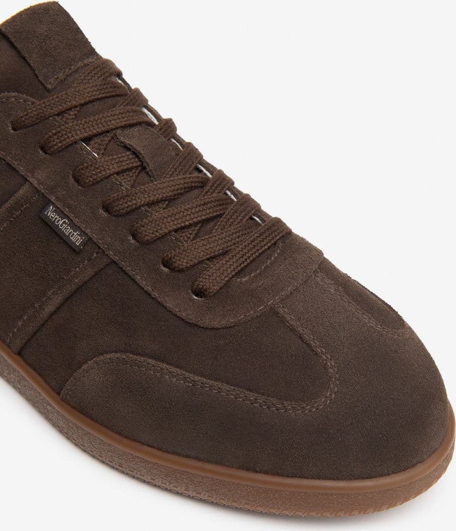 Nero Giardini sneakers da uomo in pelle scamosciata testa di moro I601330U300 - 3
