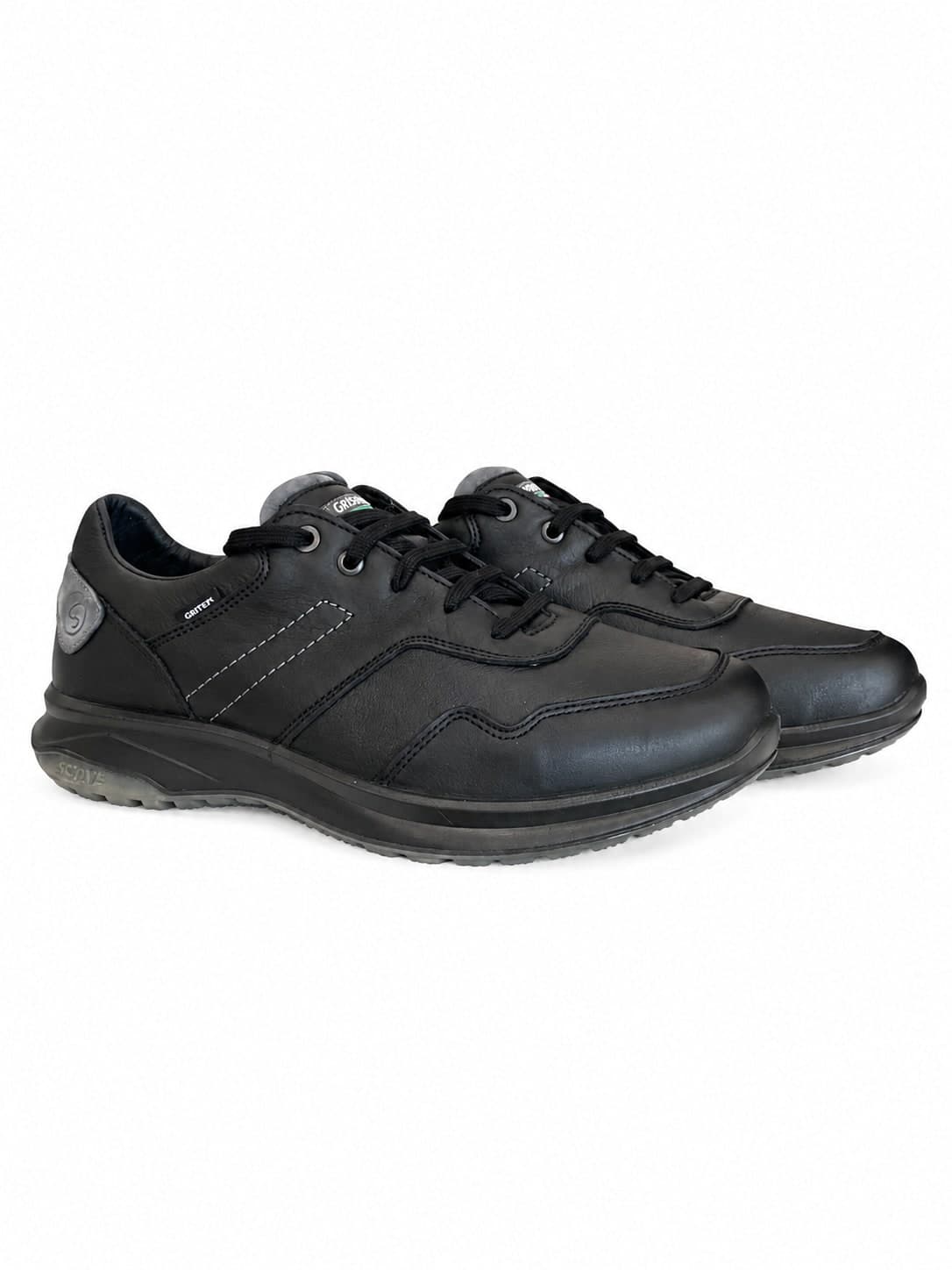 Grisport Active scarpe stringate uomo pelle nera fodera gritex - 2