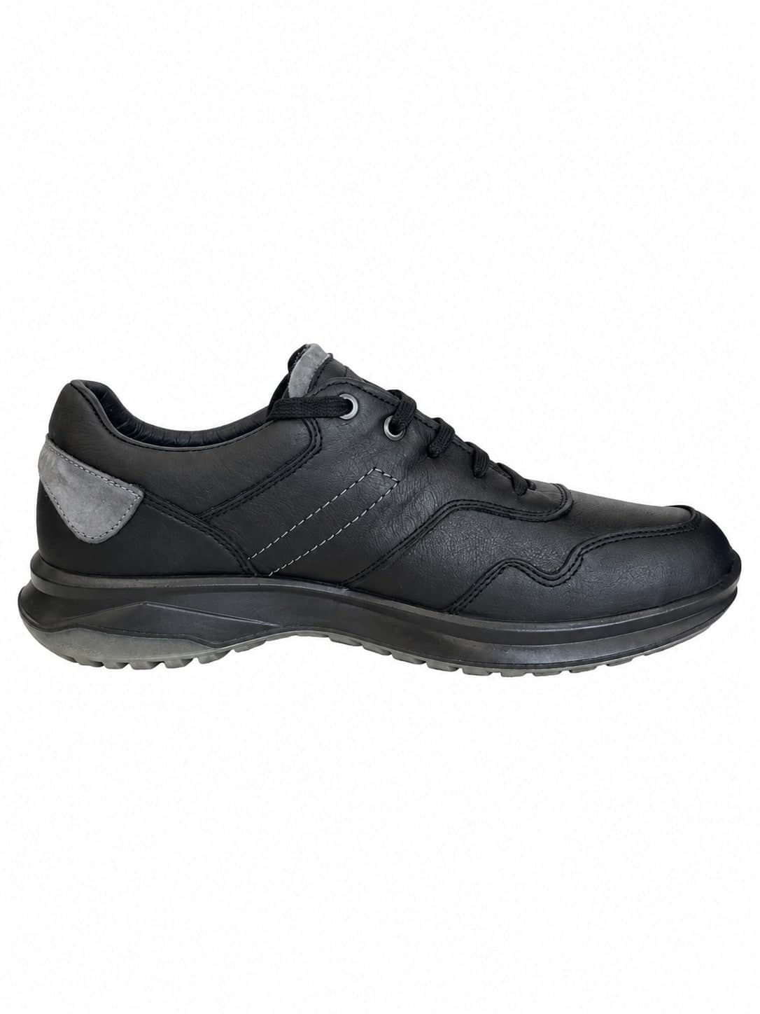 Grisport Active scarpe stringate uomo pelle nera fodera gritex - 4