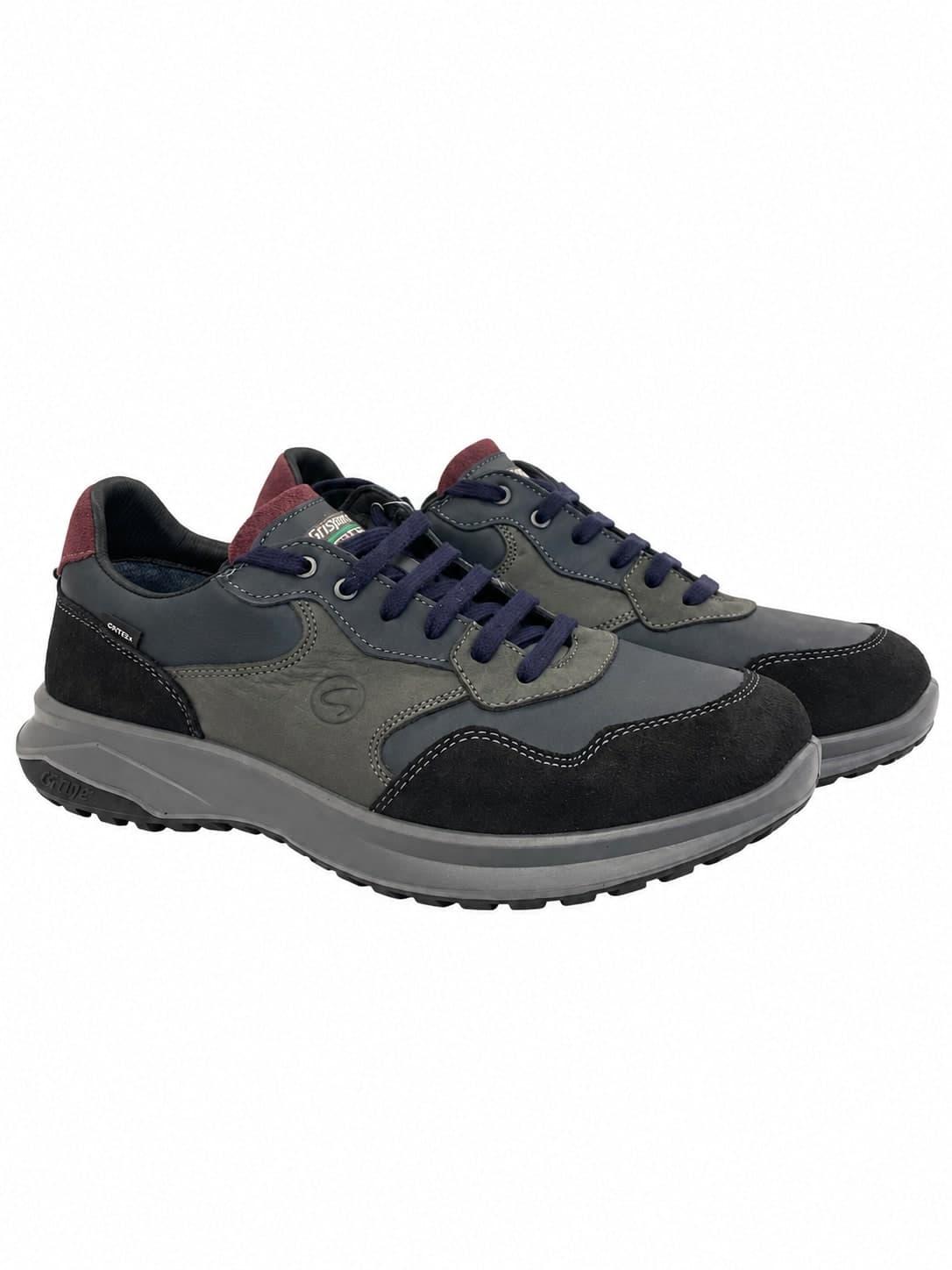Grisport Active sneakers uomo pelle fumo talco - 2