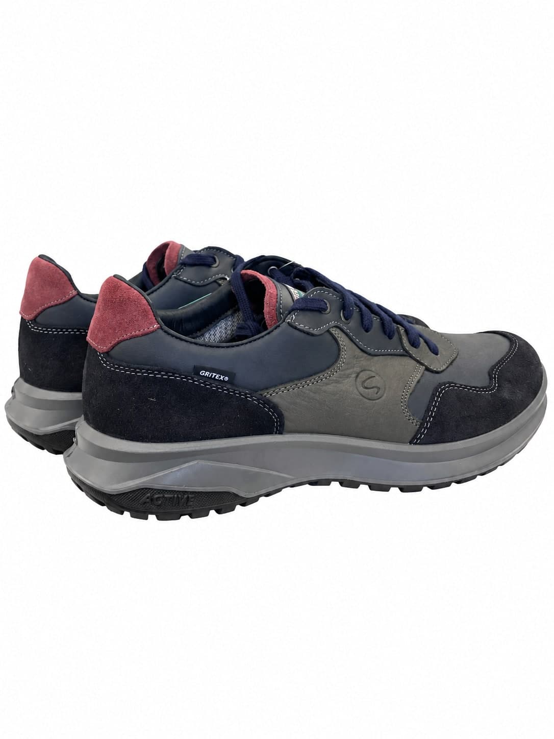 Grisport Active sneakers uomo pelle fumo talco - 3