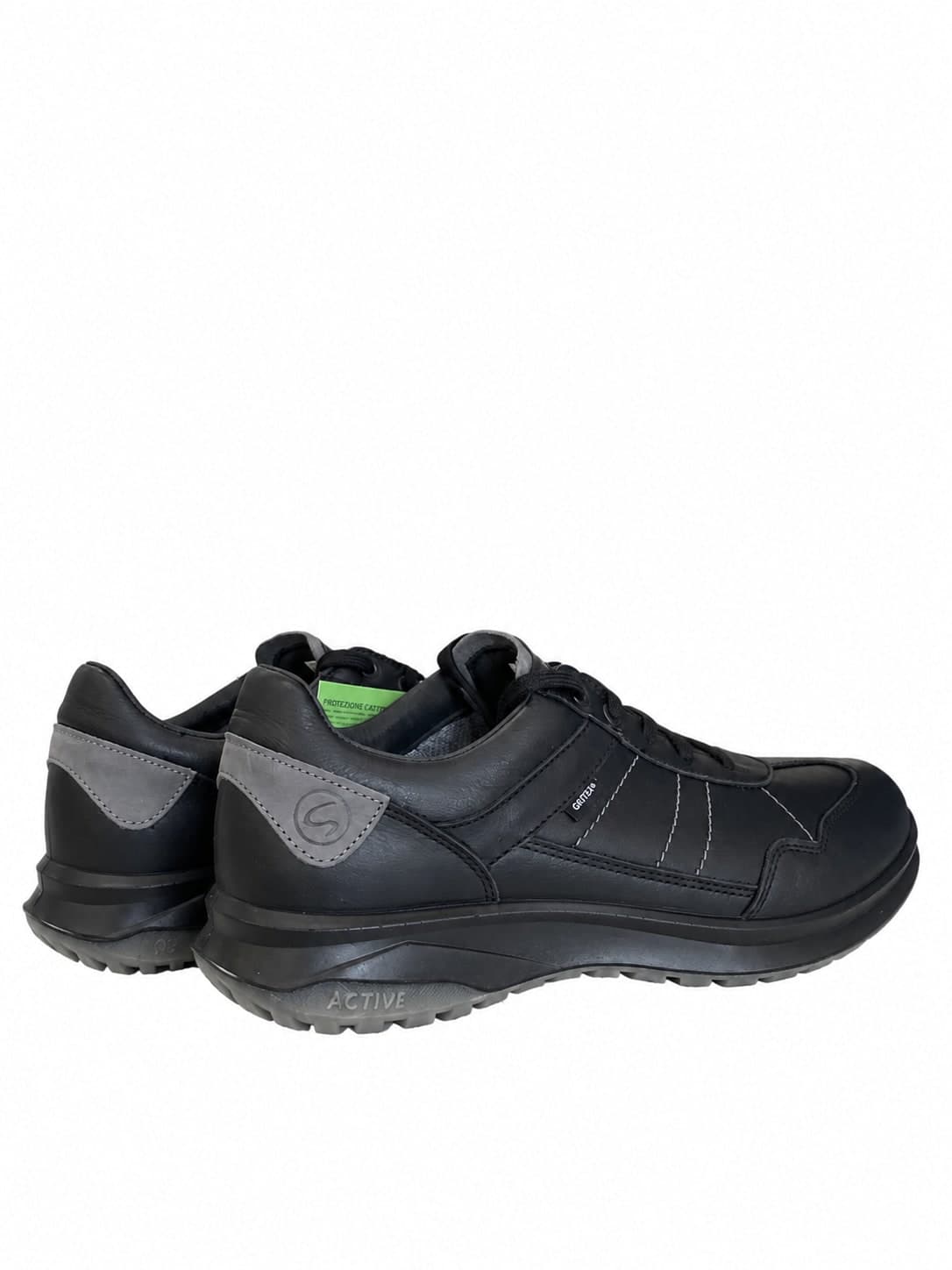 Grisport Active scarpe stringate uomo pelle nera fodera gritex - 3