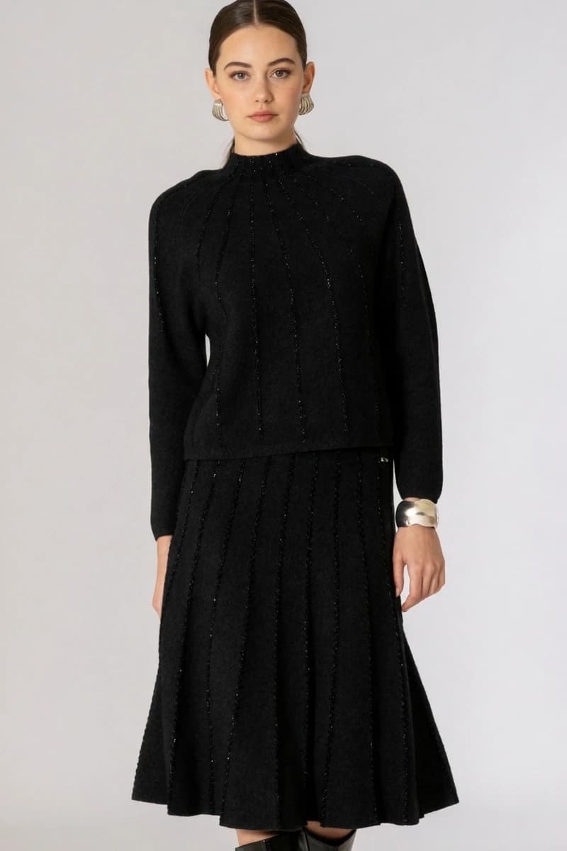 Maglia cratere inserti lurex | NO-NA' - 5