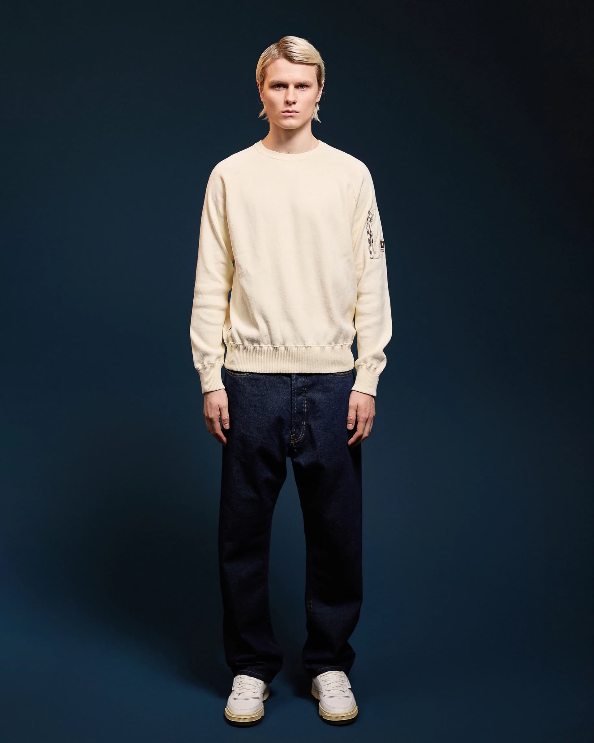 AQUASCUTUM  MAGLIA COTTON KNIT CREWNECK SWEATER AA_A006_WO004 - 3