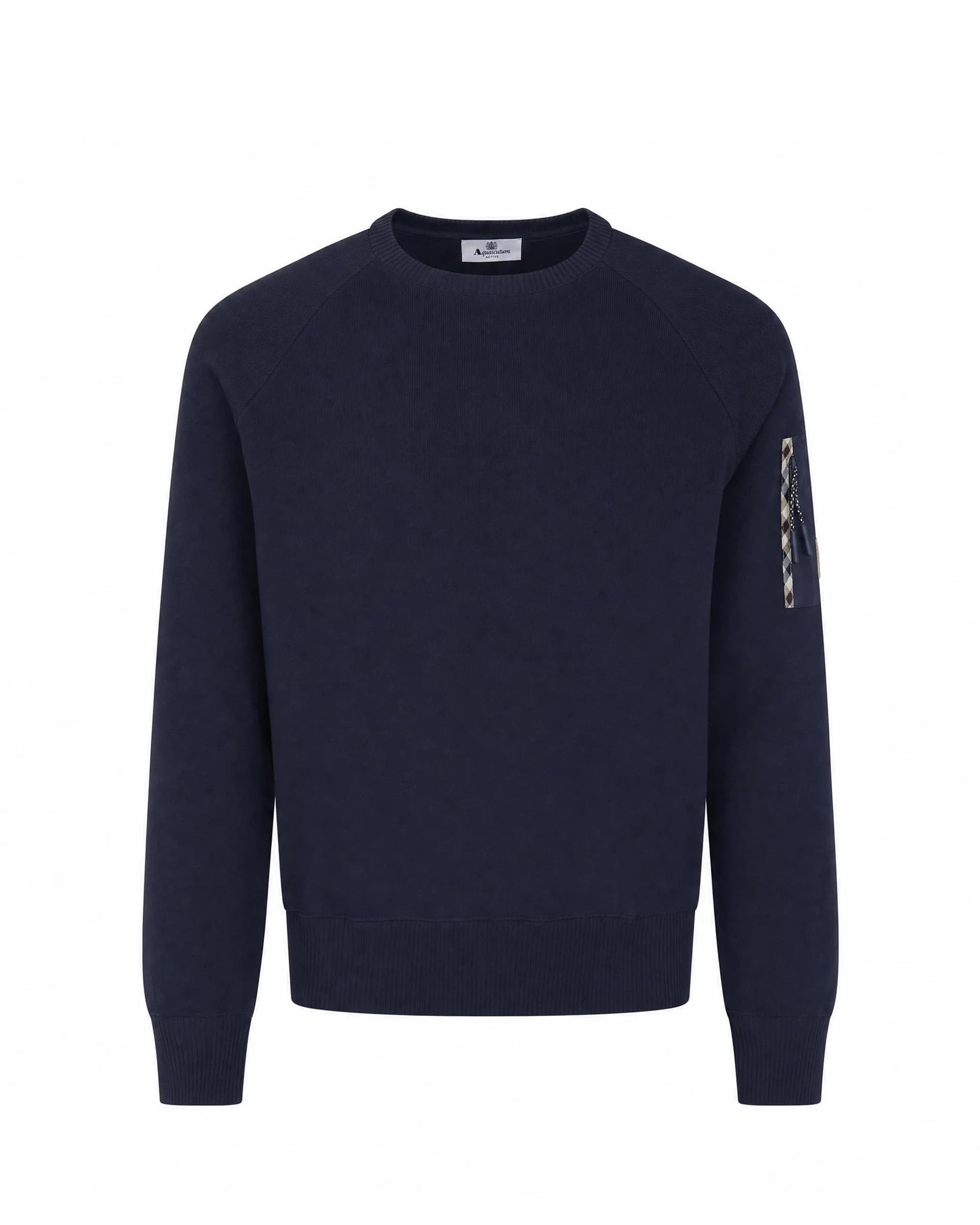 AQUASCUTUM  MAGLIA COTTON KNIT CREWNECK SWEATER AA_A006_WO004 - 8
