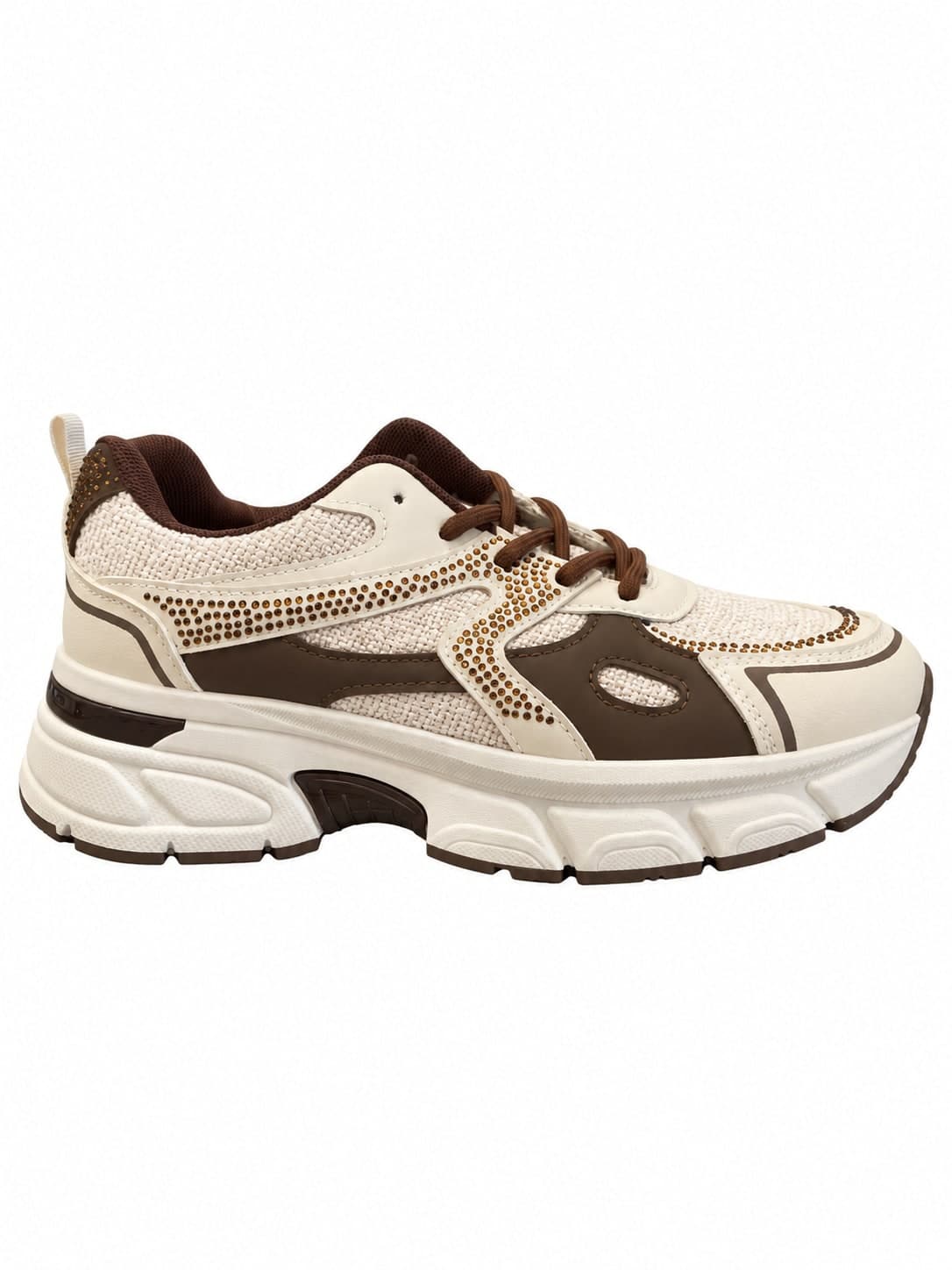 Calzature Durello sneaker donna beige marrone scuro - 5