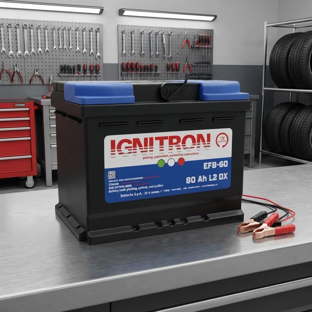 Batteria "Ignitron Traditional" con piastre e griglie in Pb/Ca per auto - 9