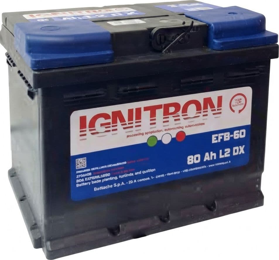 Batteria "Ignitron Traditional" con piastre e griglie in Pb/Ca per auto - 10
