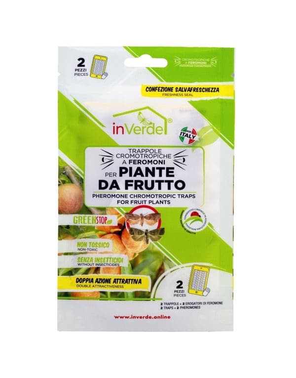 Trappola cromotropica appendibile, pannelli completi di fascetta, da 2 pezzi - 11
