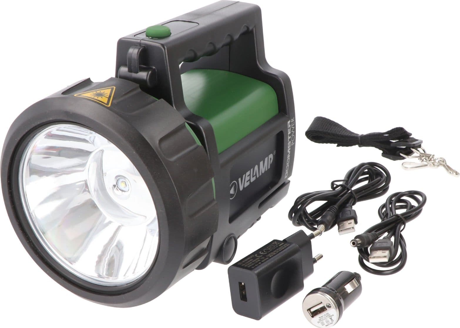 Torcia ricaricabile a led "VELAMP" in plastica antiurto altamente resistente - 2