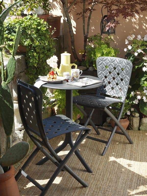 Tavolino "Spritz" da esterno per bar e ristoranti in fiberglass 60 cm "Made in Italy" - 2