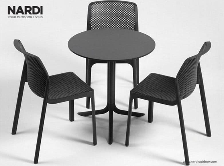 Tavolino "Spritz" da esterno per bar e ristoranti in fiberglass 60 cm "Made in Italy" - 12