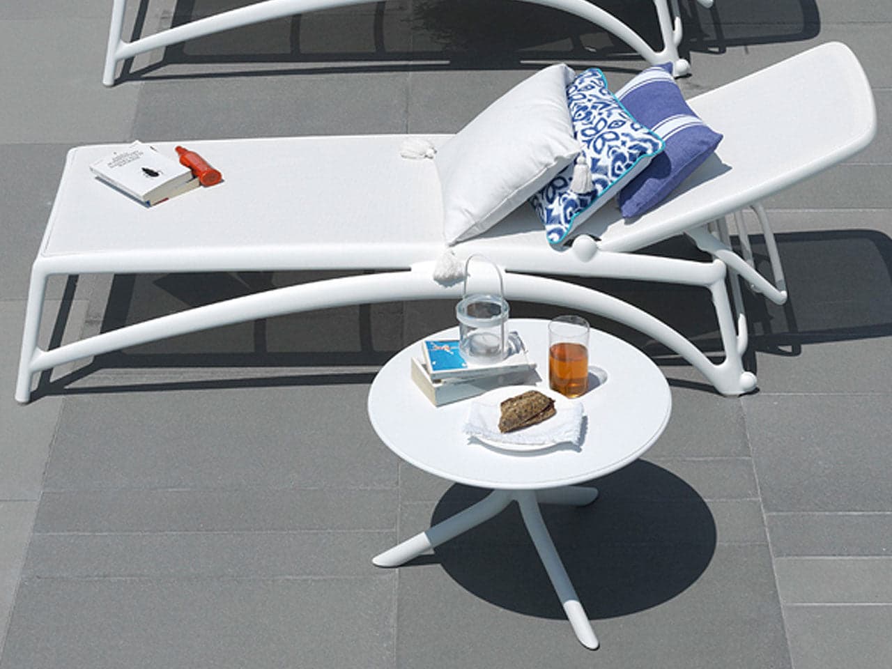 Tavolino "Spritz" da esterno per bar e ristoranti in fiberglass 60 cm "Made in Italy" - 3