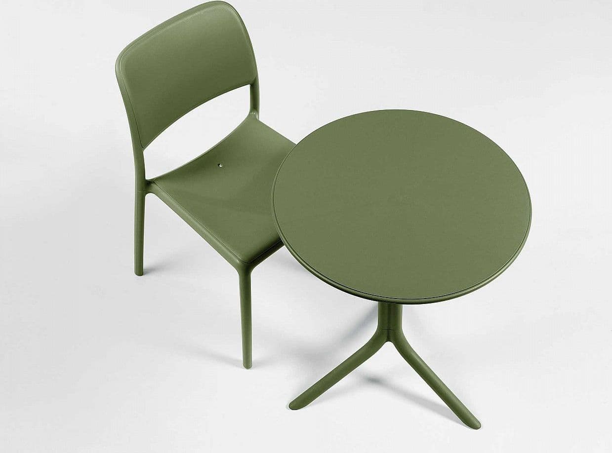 Tavolino "Spritz" da esterno per bar e ristoranti in fiberglass 60 cm "Made in Italy" - 5