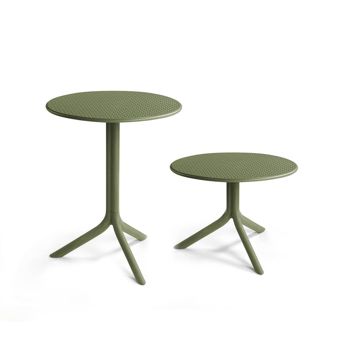 Tavolino "Step" da esterno per bar e ristoranti in fiberglass 60 cm "Made in Italy" - 11