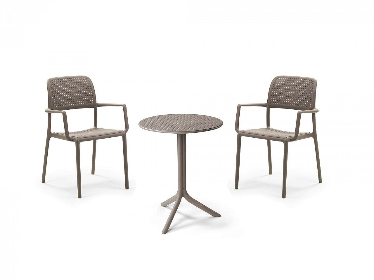 Tavolino "Step" da esterno per bar e ristoranti in fiberglass 60 cm "Made in Italy" - 5