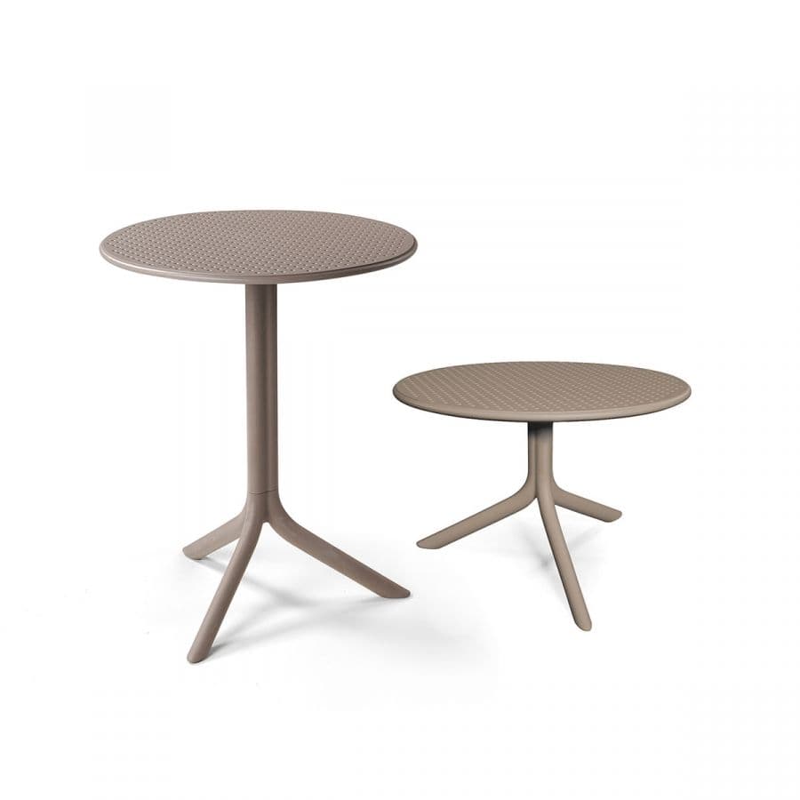 Tavolino "Step" da esterno per bar e ristoranti in fiberglass 60 cm "Made in Italy" - 7