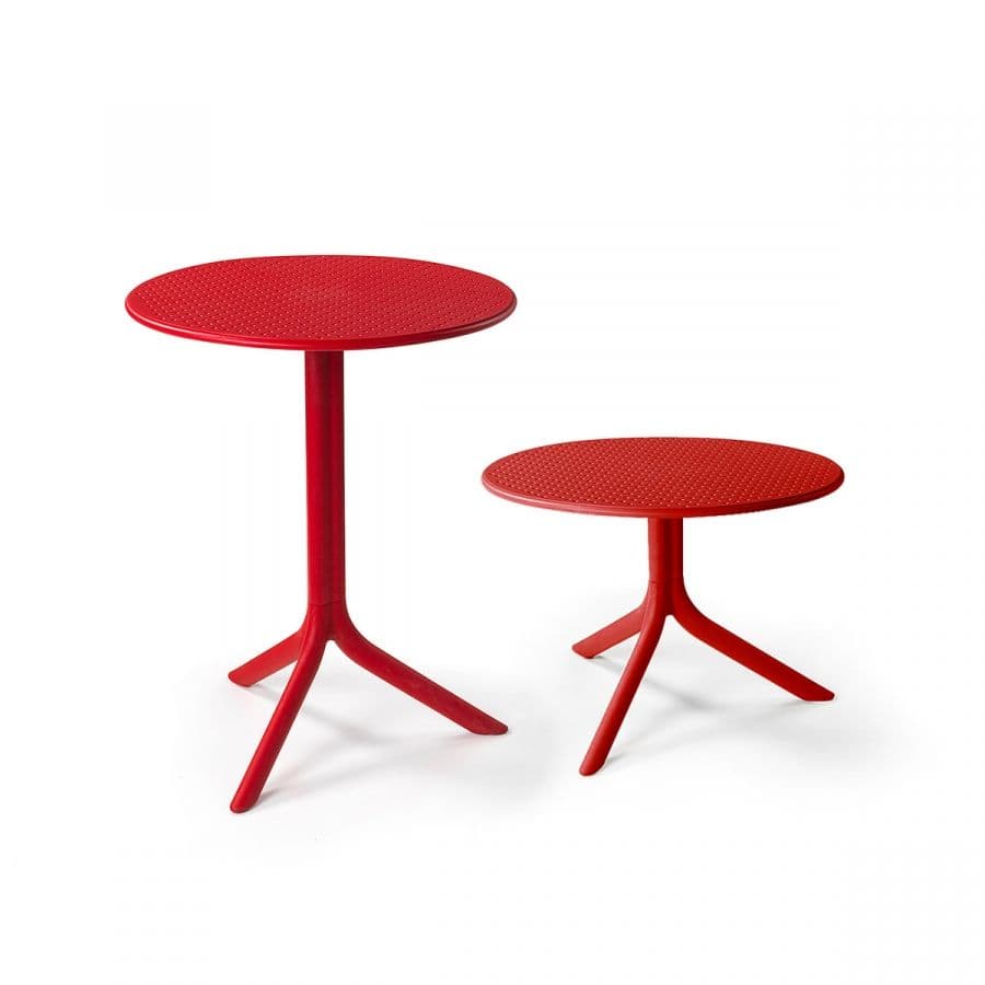Tavolino "Step" da esterno per bar e ristoranti in fiberglass 60 cm "Made in Italy" - 8