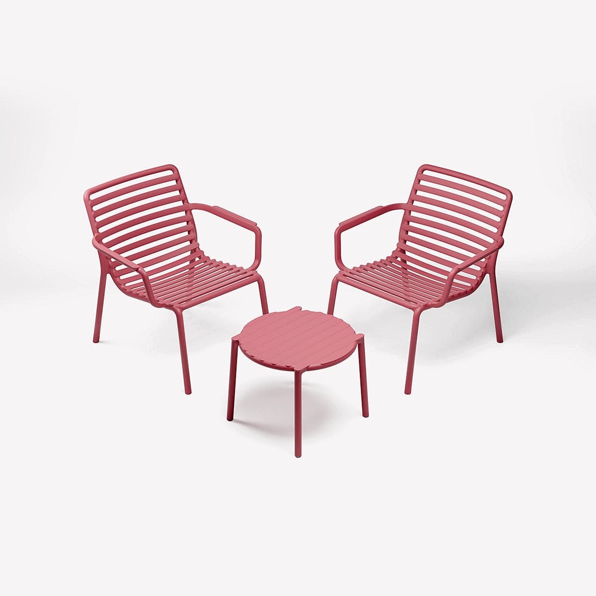 Salottino "Doga Relax" in polipropilene fiber-glass per giardino, bar e ristorante "Made in Italy" - 17