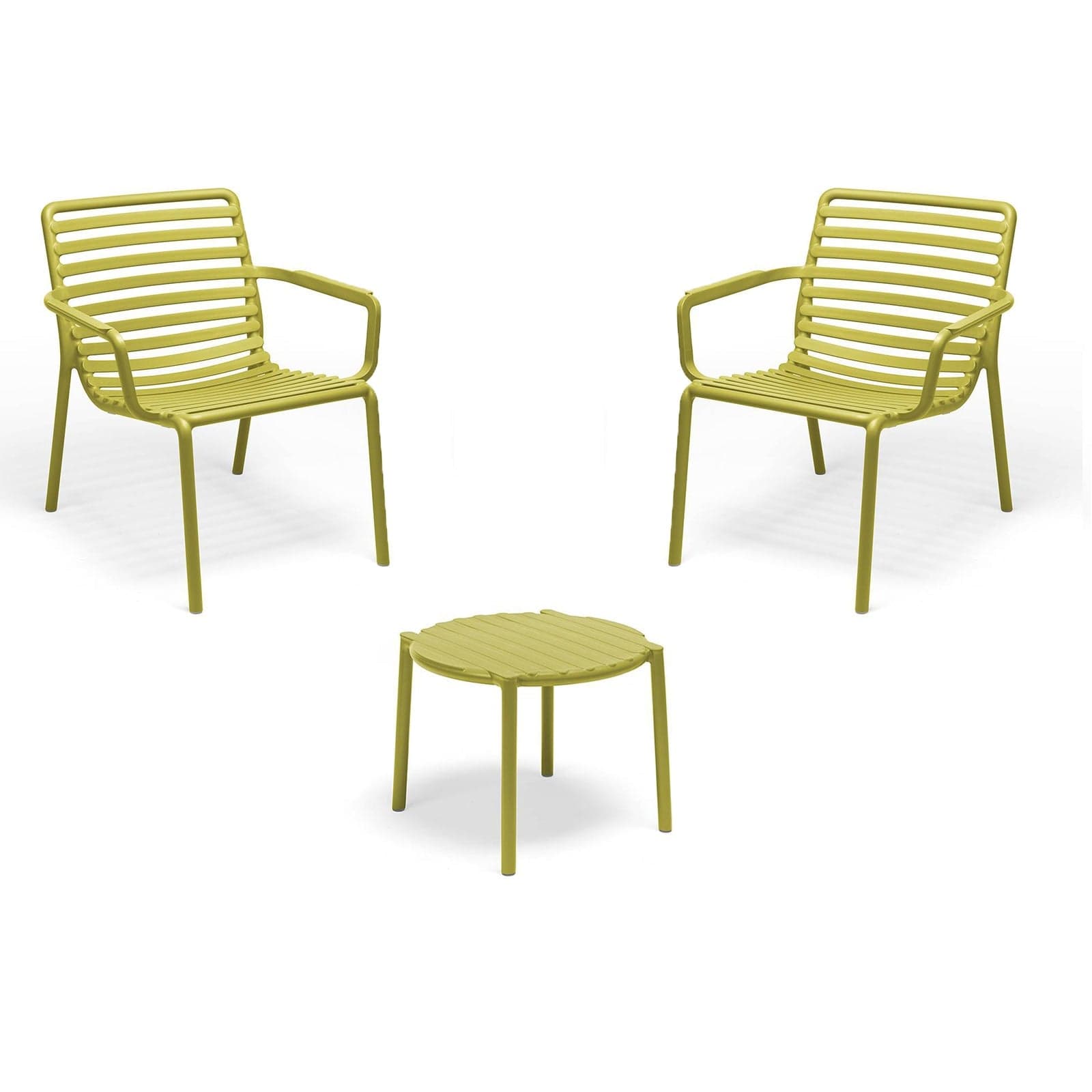 Salottino "Doga Relax" in polipropilene fiber-glass per giardino, bar e ristorante "Made in Italy" - 23