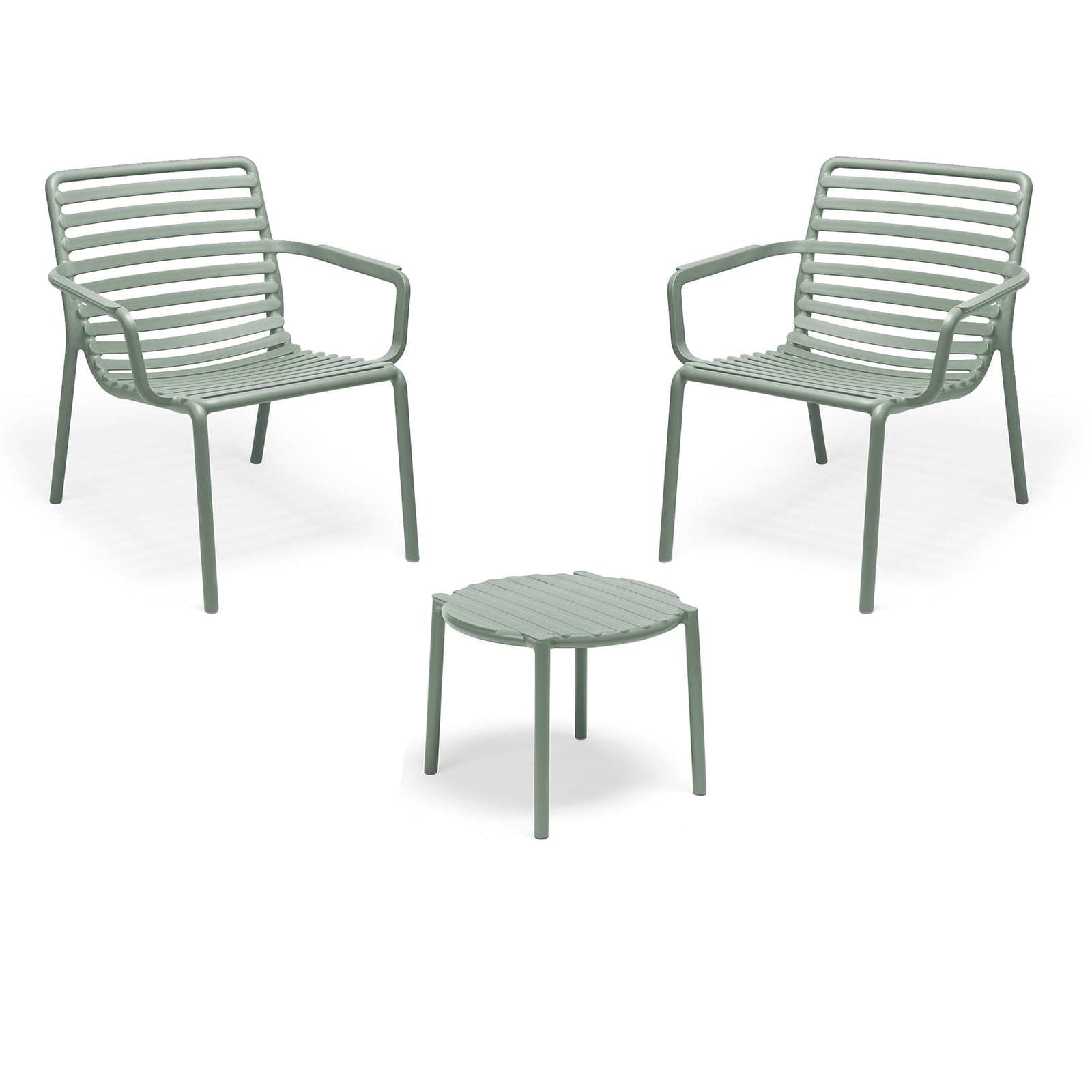 Salottino "Doga Relax" in polipropilene fiber-glass per giardino, bar e ristorante "Made in Italy" - 24