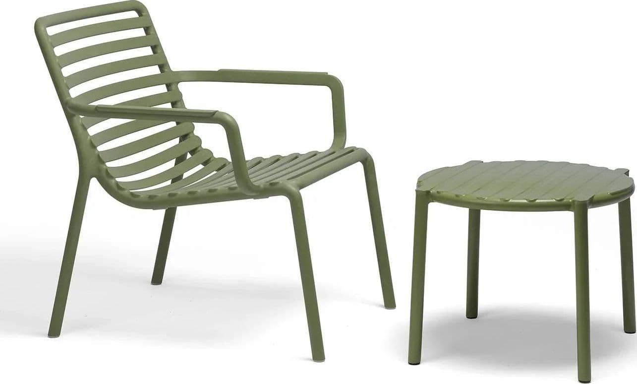 Salottino "Doga Relax" in polipropilene fiber-glass per giardino, bar e ristorante "Made in Italy" - 25