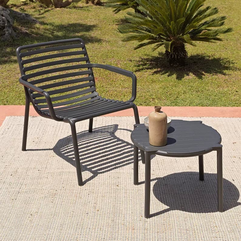 Salottino "Doga Relax" in polipropilene fiber-glass per giardino, bar e ristorante "Made in Italy" - 12
