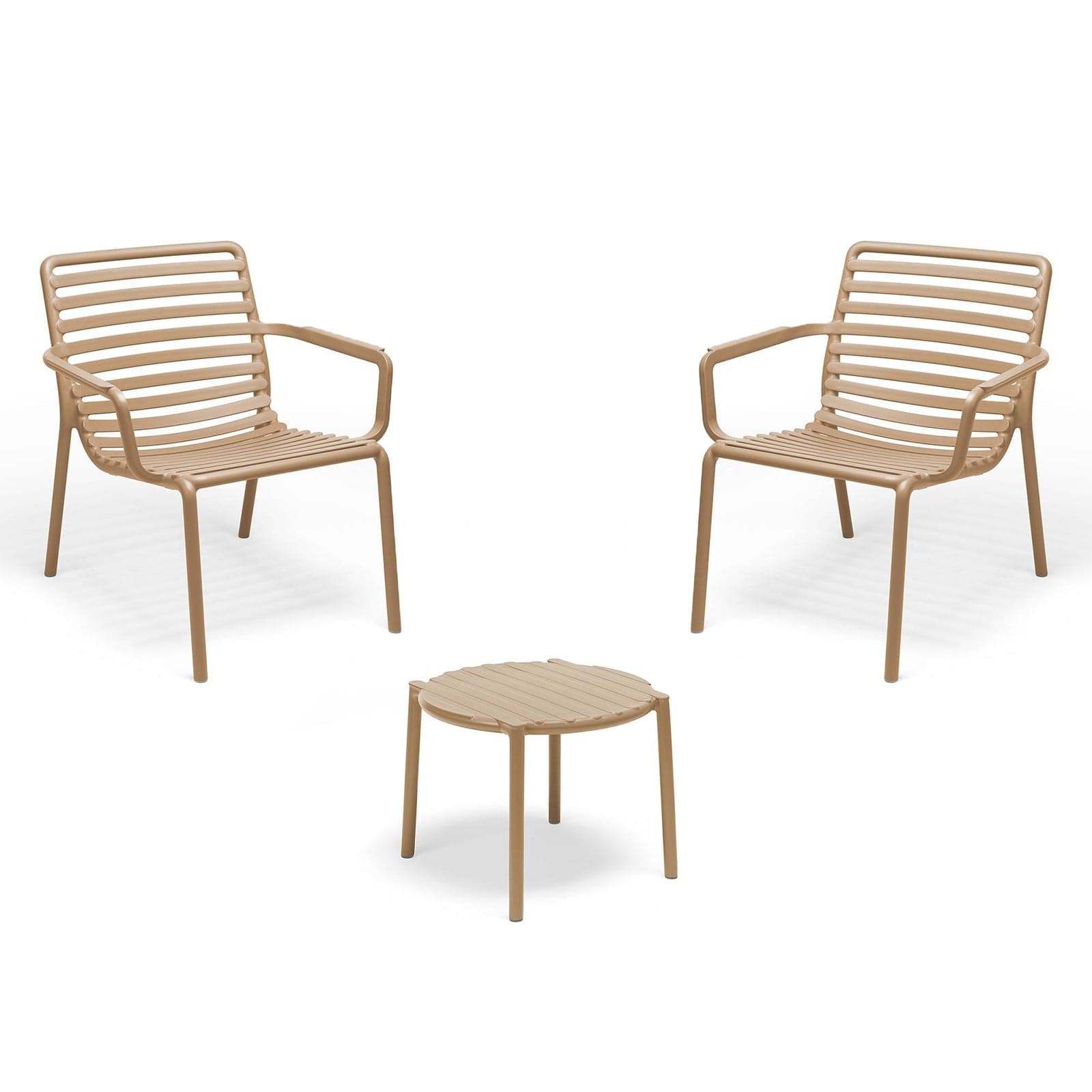 Salottino "Doga Relax" in polipropilene fiber-glass per giardino, bar e ristorante "Made in Italy" - 13