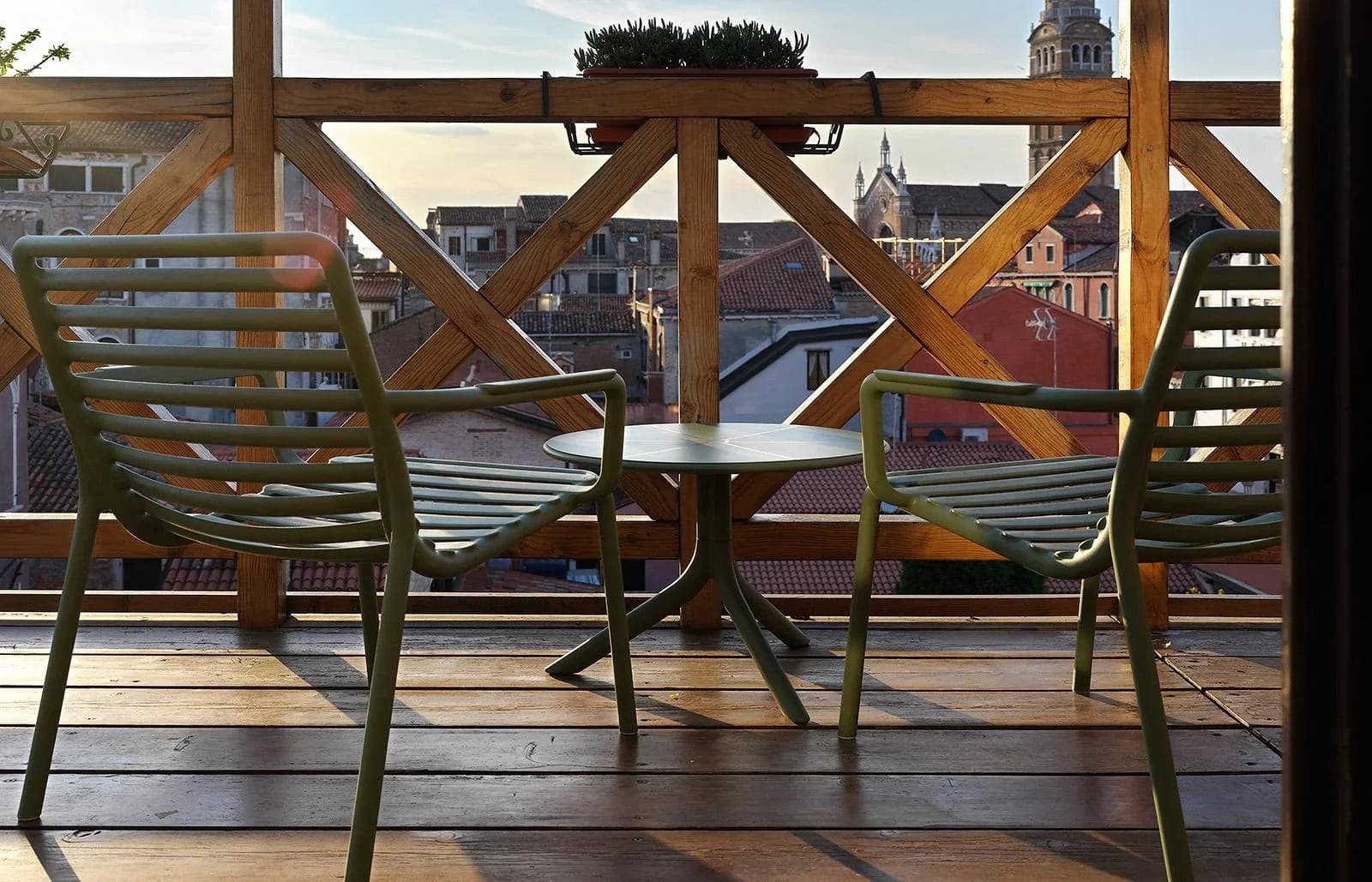 Salottino "Doga Relax" in polipropilene fiber-glass per giardino, bar e ristorante "Made in Italy" - 8