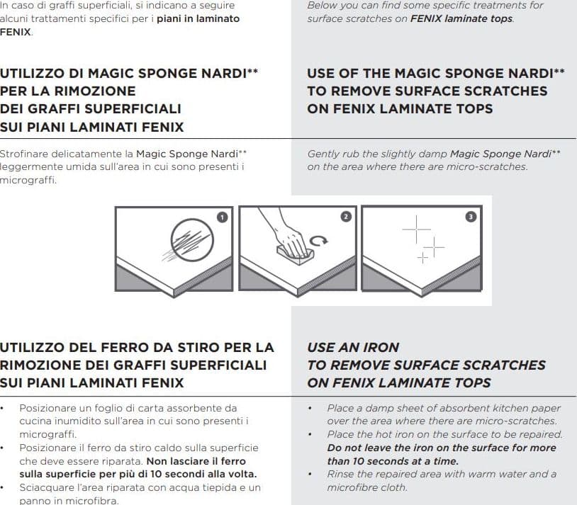 Spugna professionale "Nardi Magic Sponge" per rimozione graffi durel-top e polipropilene da esterno - 4