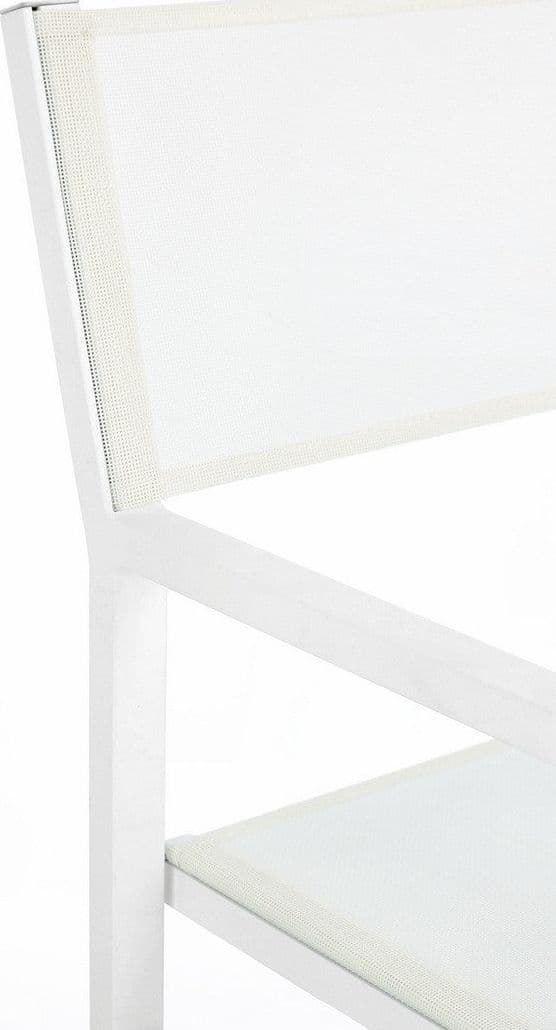 Sedia da regista "Konnor" struttura in alluminio, seduta in textilene, ideale per giardino - 14