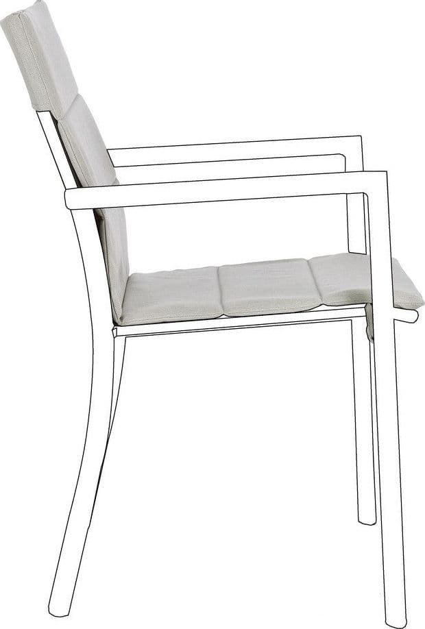 Cuscino per sedia "Konnor" in tessuto olefin, 91 x 41 x 1h cm - 8