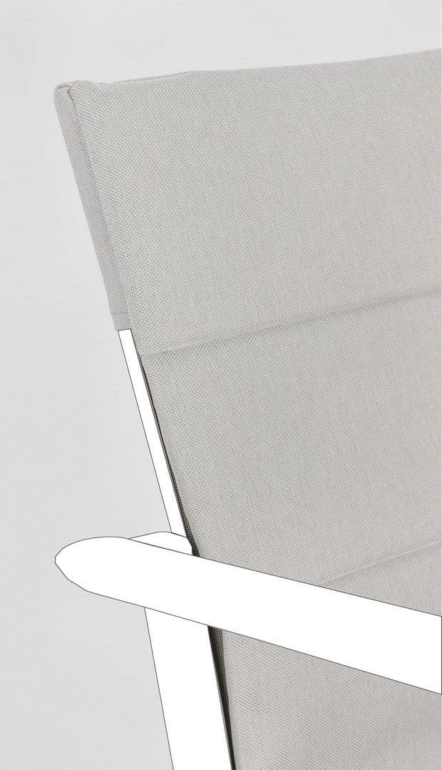 Cuscino per sedia "Konnor" in tessuto olefin, 91 x 41 x 1h cm - 9