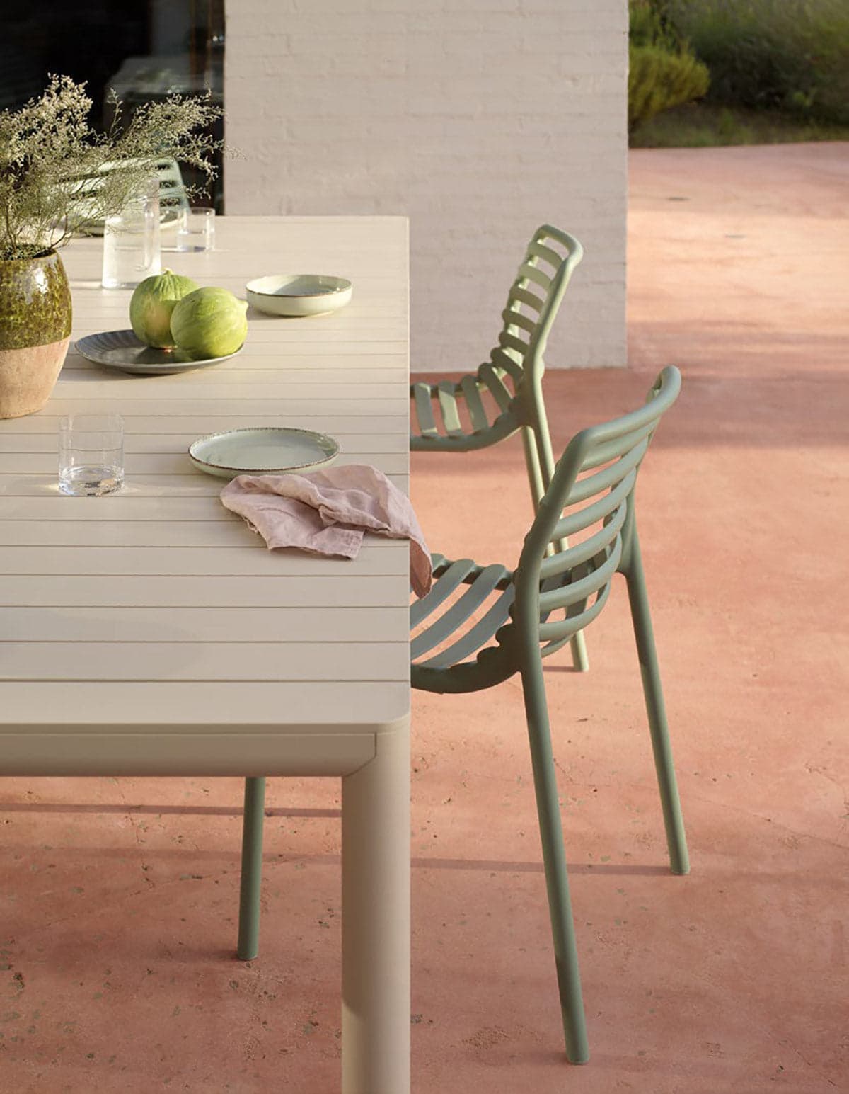 Tavolo allungabile "Tevere" in Polipropilene e alluminio, da giardino "Made In Italy" - 11