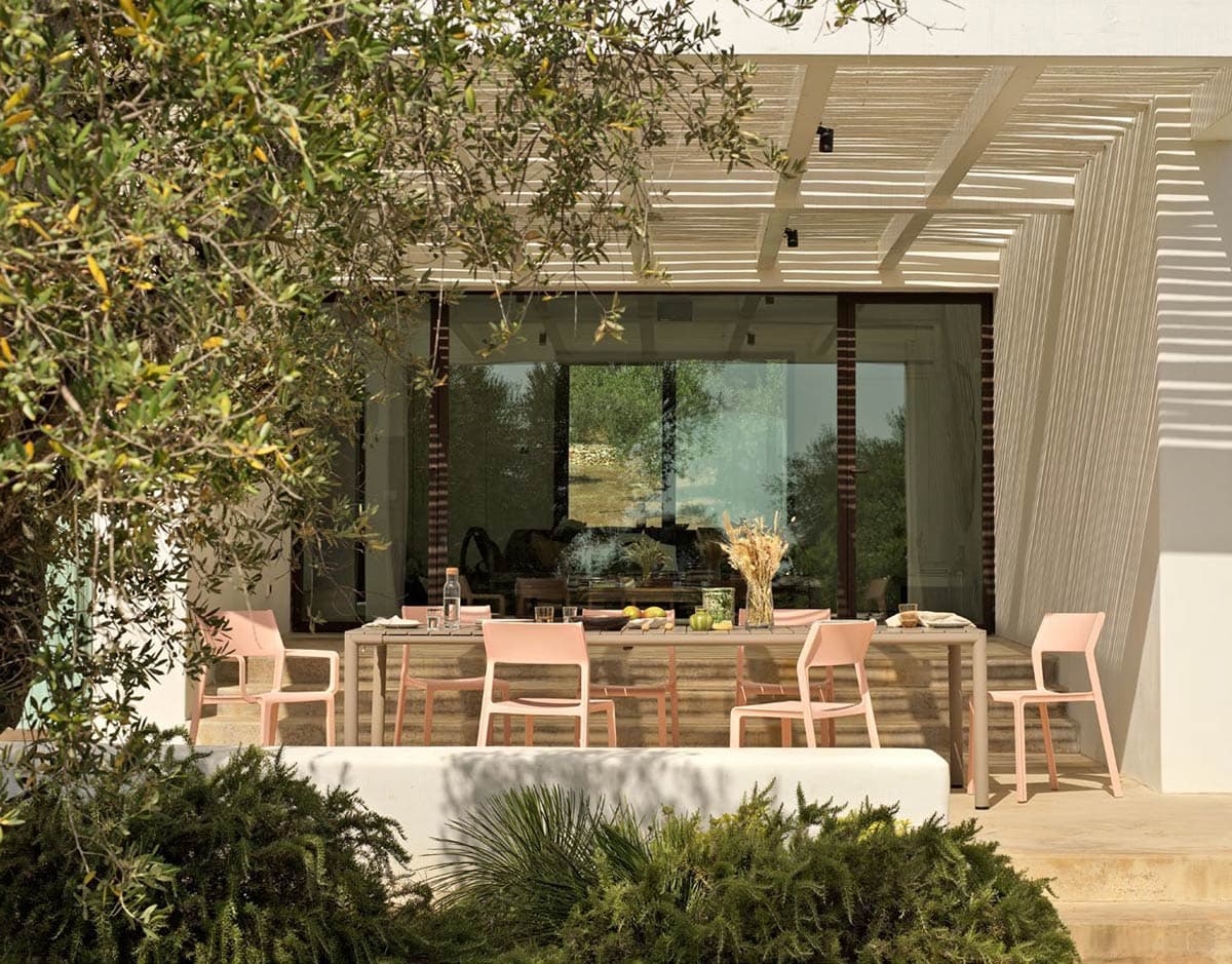 Tavolo allungabile "Tevere" in Polipropilene e alluminio, da giardino "Made In Italy" - 13
