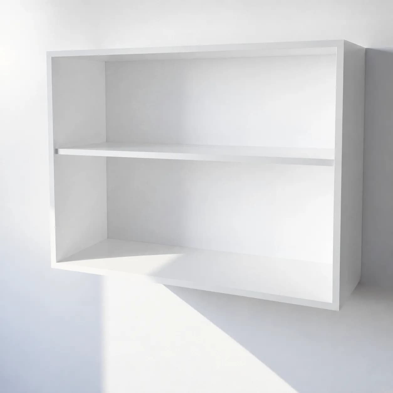 Pensile Cucina in Legno Nobilitato Bianco Frassino con Ante Altezza 72 cm - 2
