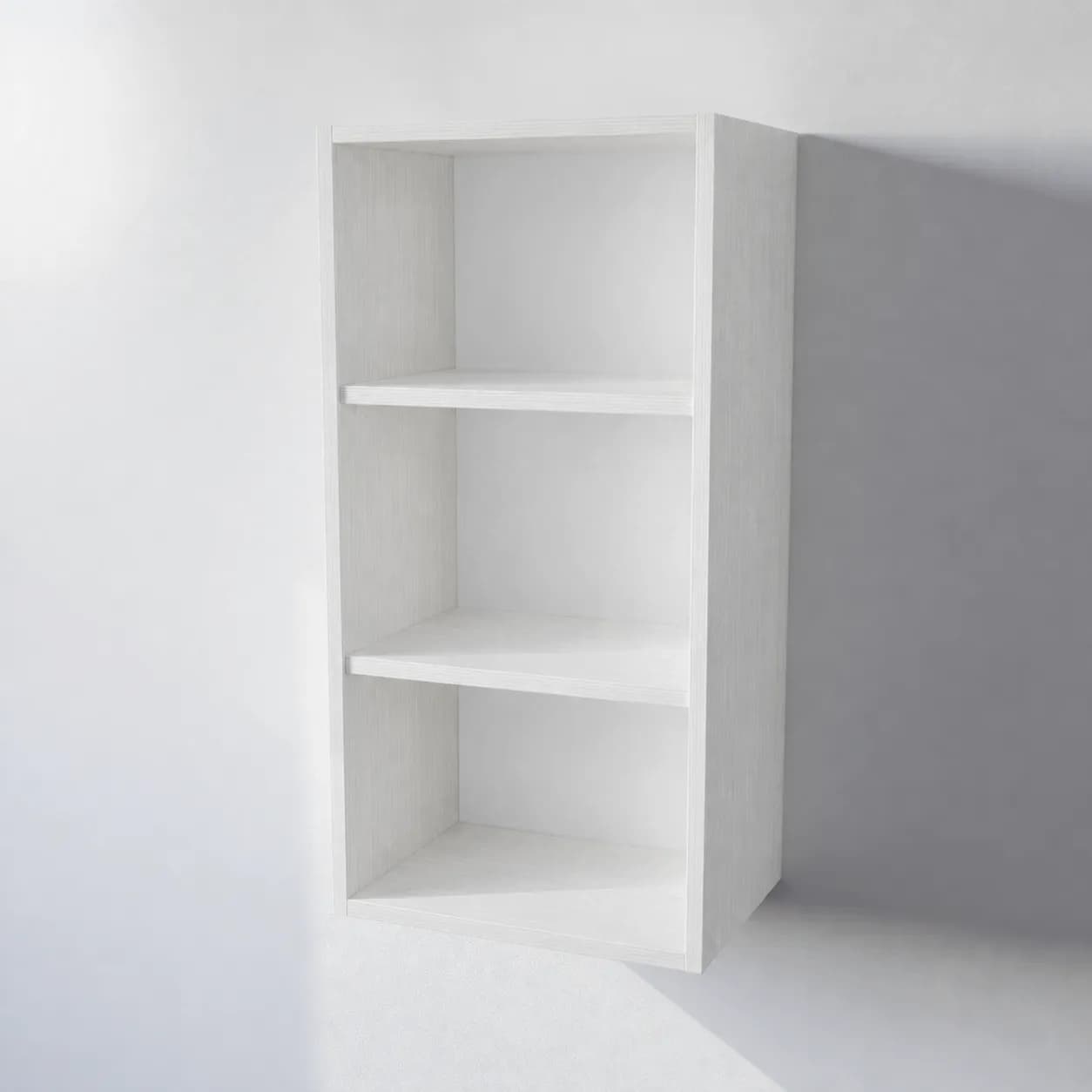 Pensile Cucina in Legno Nobilitato Bianco Frassino con Ante Altezza 90 cm - 2