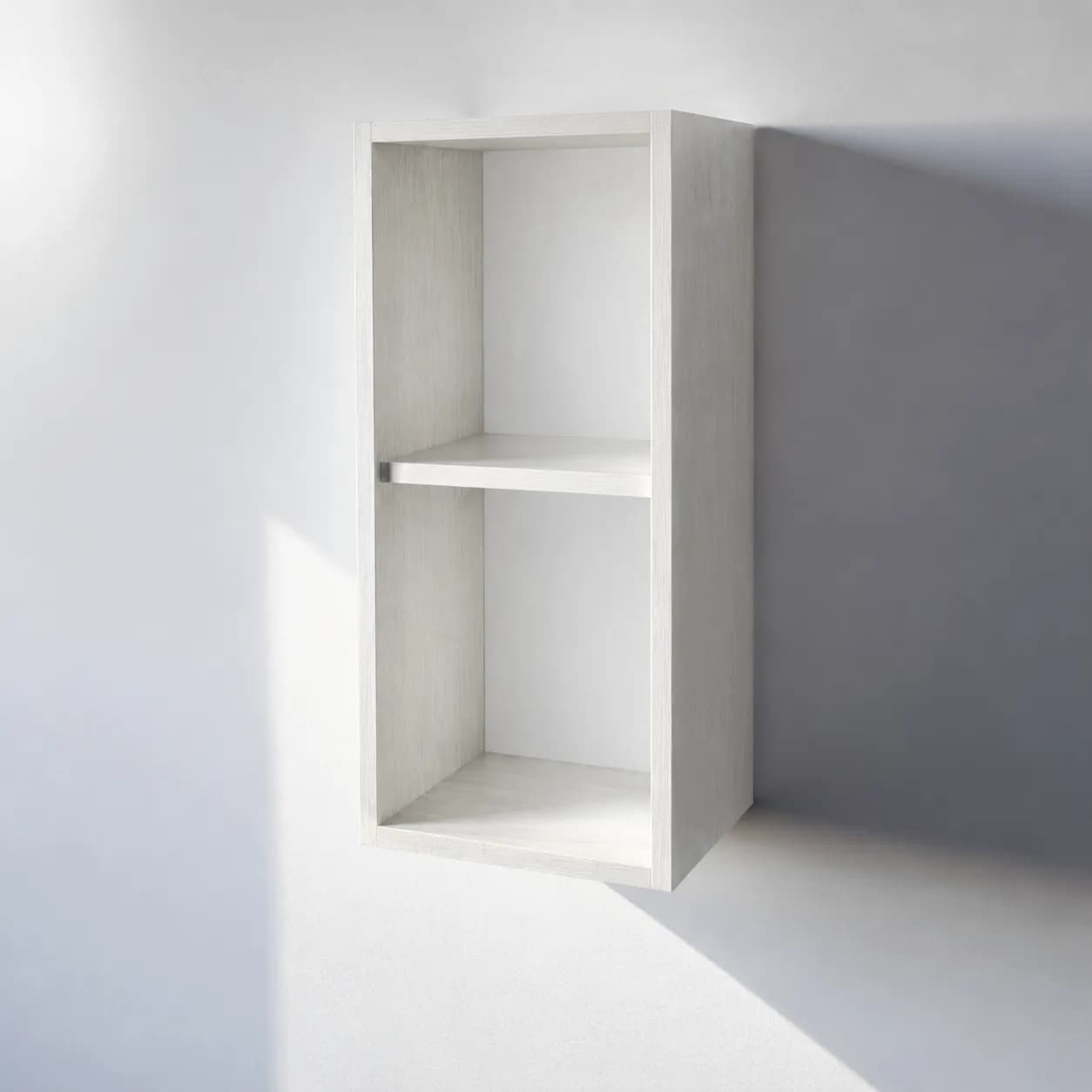 Pensile Cucina in Legno Nobilitato Bianco Frassino con 1 Anta Altezza 72 cm - 2